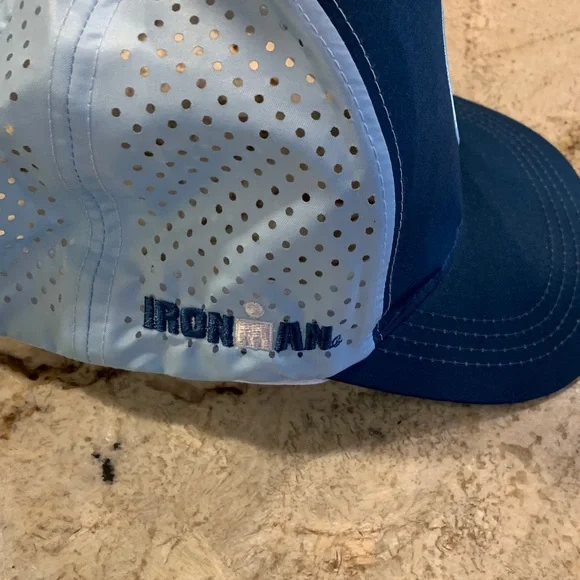 Official Ironman teal Blue and Light Blue Running Cap!! Never worn!! - Picture 3 of 5